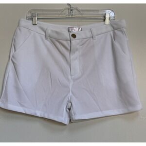 Stella Parker Shorts 14 White Lined Coquette Classic Resort Old Money Preppy $46